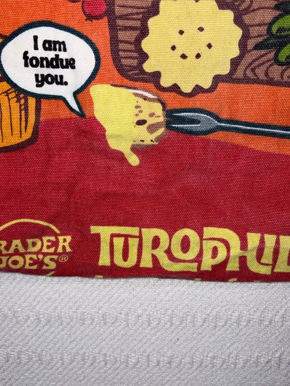 Trader Joe’s Reusable Canvas Grocery Shopping Bag Cheese Adventures Limited Run - Picture 5 of 8